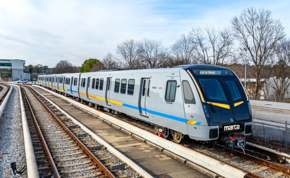 The front of a new CQ400 train
